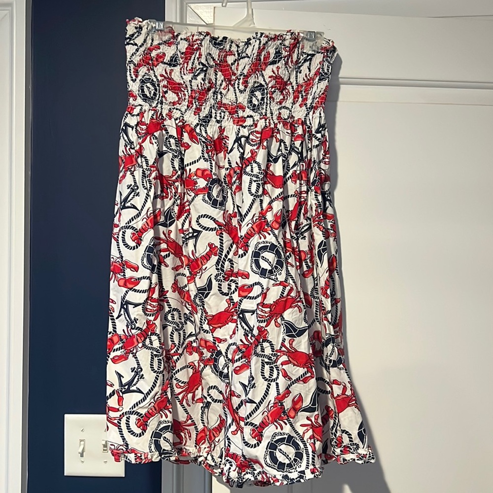 Vineyard Vines Nautical Strapless Dress XL